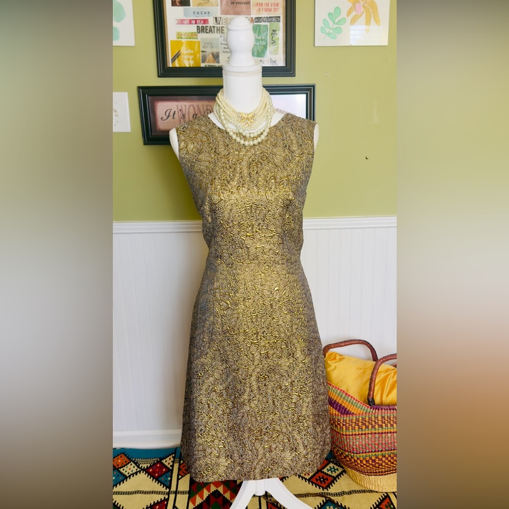 Elegant Champagne Gold Dress- Never Been Worn (New)